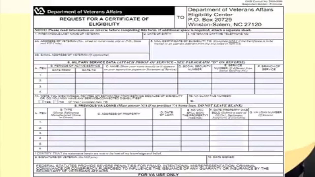 VA Loan Eligibility Requirements