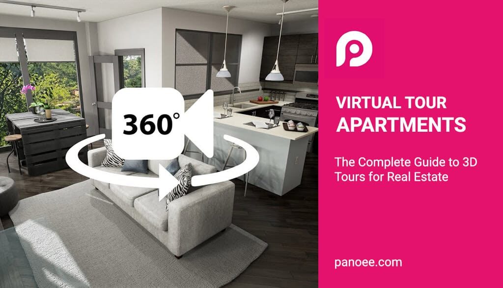 A renter holding a smartphone while recording a video of an apartment living space with furniture in the background, realistic indoor photo