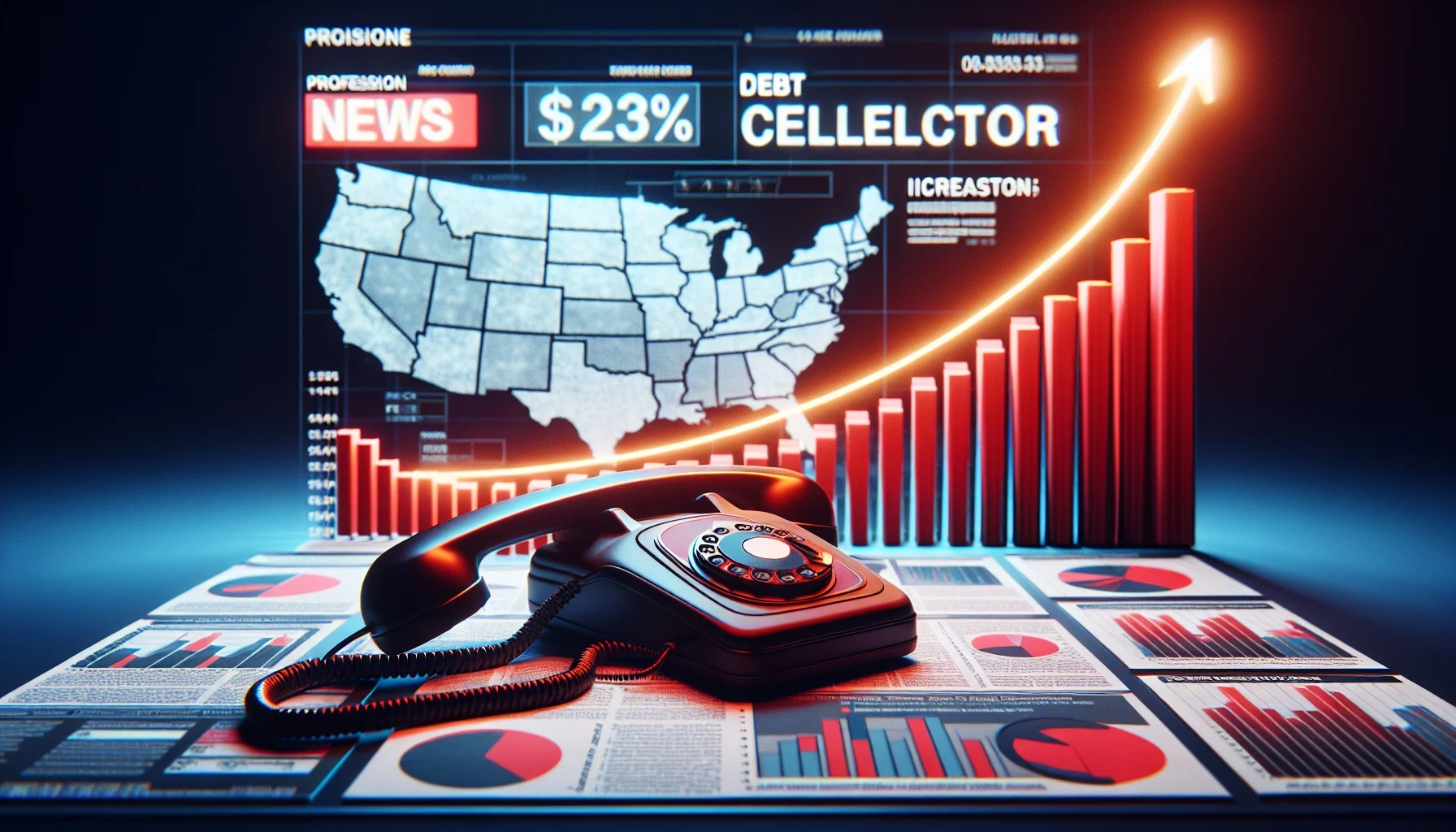 A stressed person sitting at a kitchen table in the evening with an open laptop and a phone showing missed calls, realistic photography style