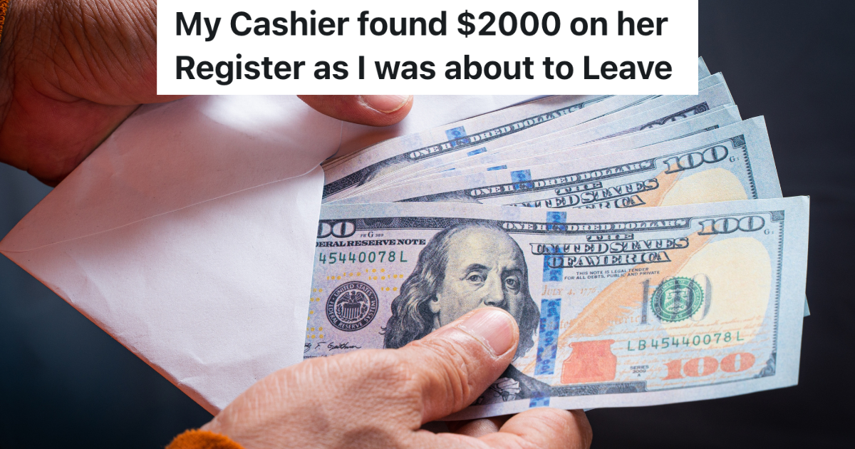 Close-up photo of hands placing cash into a labeled envelope on a desk next to a notebook and pen, representing saving for a medium-term goal, realistic indoor lighting